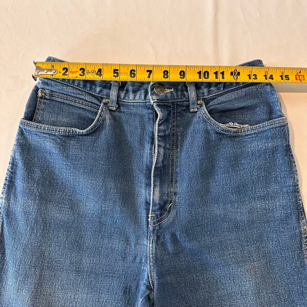 Vintage Sasson High Rise Straight Leg Jeans | Classic Blue Denim | 90s Fit | Sm - Picture 5 of 8